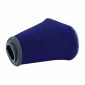 FILTRE A AIR TOP PERF TPR FACTORY BIG MOUSSE BLEU DIAM 28-32-36-39-43mm FIXATION DROITE (LIVRE AVEC ADAPTATEURS)