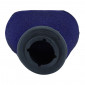 FILTRE A AIR TOP PERF TPR FACTORY BIG MOUSSE BLEU DIAM 28-32-36-39-43mm FIXATION DROITE (LIVRE AVEC ADAPTATEURS)