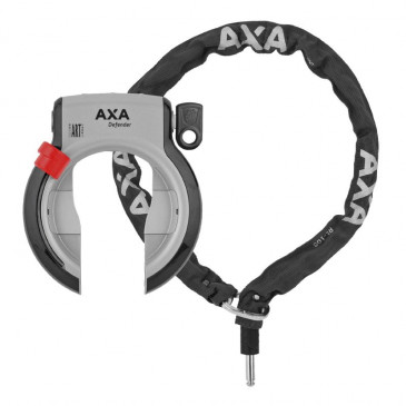 ANTITHEFT FOR BICYCLE "HORSE SHOE" AXA DEFENDER BLACK + CHAIN RLC 1.00M- Security level 12/15