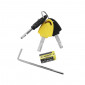 ANTIVOL BLOQUE DISQUE AUVRAY B-LOCK 10 AVEC ALARME SONORE DIAM 10mm JAUNE (CLASSE SRA) 3700807700703