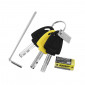 ANTITHEFT- DISC LOCK AUVRAY B-LOCK - WITH AUDIBLE ALARM -Ø 6 mm YELLOW