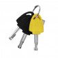 ANTIVOL BLOQUE DISQUE AUVRAY DK10 DIAM 10mm JAUNE (CLASSE SRA) 3700807708303