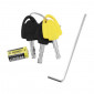 ANTITHEFT-- DISC LOCK AUVRAY B-LOCK 14 WITH AUDIBLE ALARM - Ø 14mm BLACK/YELLOW (SRA APPROVED)