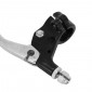 LEVIER/POIGNEE DE FREIN CYCLO ALU COURT M84 SIMPLE FIXATION NOIR/POLI (PAIRE) -SELECTION P2R- 3700948230961
