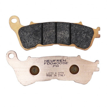 PLAQUETTE DE FREIN NEWFREN POUR SUZUKI 125 BURGMAN 2007>2013 AV, 200 BURGMAN 2007>2013 AV / HONDA 300 FORZA 2012> AV, 125 SH 2009>2012 AV (FD0400SE) (ELITE METAL FRITTE) 8025832415879