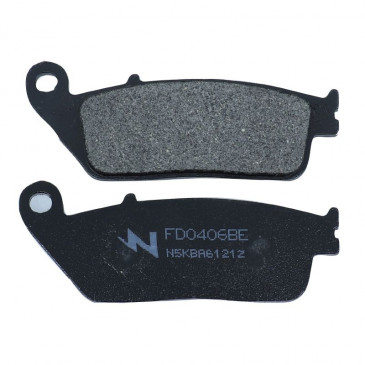 PLAQUETTE DE FREIN NEWFREN POUR HONDA 125 SH I 2013>2018 AV / KYMCO 250 XCITING 2005> AV / YAMAHA 125 XMAX 2010>2017 AV (L 102mm - H 39mm - P 10.3mm) (FD0406BE) (ELITE ORGANIQUE) 8025832415954