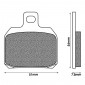 BRAKE PADS NEWFREN FOR YAMAHA 125 XMAX 2006>2013 Rear PEUGEOT 50 CITY STAR 2014> Rear 125 DJANGO HERITAGE 2014> Rear PIAGGIO 125 X9 2001>2007 Front/Rear (FD0256BE) (SCOOTER ELITE ORGANIC) 8025832414797