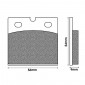 PLAQUETTE DE FREIN NEWFREN POUR BMW 750 K75 1984>1996 AV/AR, 1000 K100 RS 1988>1992 AR, 1200 K GT 2002>2007 AR, 1200 K RS 1996>2005 AR (L 56mm - H 54mm - P 9mm) (FD0013BT) (TOURING ORGANIQUE) 8025832412908