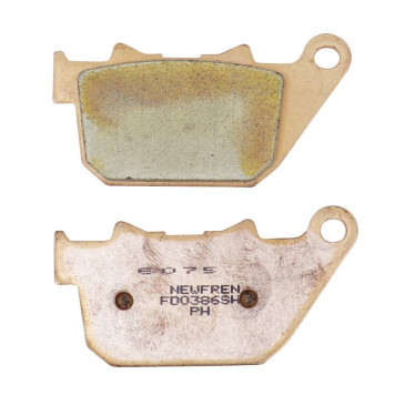 BRAKE PADS NEWFREN FOR HARLEY DAVIDSON 883 IRON 2009>2013 Rear 1200 SPORTSTER CUSTOM 2005>2013 Rear (FD0386SH) (CUSTOM SINTERED) 8025832415770
