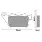 BRAKE PADS NEWFREN FOR HARLEY DAVIDSON 883 IRON 2009>2013 Rear 1200 SPORTSTER CUSTOM 2005>2013 Rear (FD0386SH) (CUSTOM SINTERED) 8025832415770