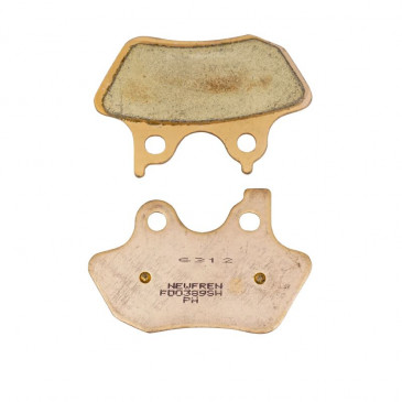 BRAKE PADS NEWFREN FOR HARLEY DAVIDSON 1450 DYNA 2000>2005, 1450 ELECTRA GLIDE 2000>2005, 1130 V-ROAD 2002>2005 Front/Rear (L 98mm - H 63.8mm - thk 8mm) (FD0389SH) (CUSTOM SINTERED) 8025832415794