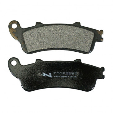 PLAQUETTE DE FREIN NEWFREN POUR HONDA 125 FORESIGHT 2003>2007 AV, 250 FORESIGHT 1999>2007 AV, 1100 CBR 1997> AR, 800 VFR 1998>2002 AR / PEUGEOT 250 SV 2001> AV (FD0255BT) (TOURING ORGANIQUE) 8025832414766