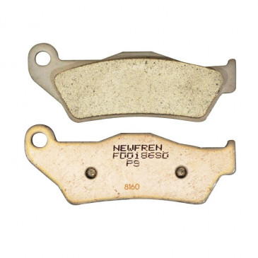 PLAQUETTE DE FREIN NEWFREN POUR APRILIA 125 MX 2004>2008 AV/BMW 450 GX 2008>2011 AV/KTM 300 EXC 2005> AV/HUSQVARNA 250 TE 2002>2017 AV (FD0186SD) (DIRT METAL FRITTE) 8025832414063