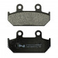 PLAQUETTE DE FREIN NEWFREN POUR HONDA 600 VT C SHADOW 1988>1991 AV, 125 CB TT 1990> AV, 650 XRV AFRICA TWIN 1988>1990 AV (L 46mm - H 88mm - P 9.8mm) (FD0105BT) (TOURING ORGANIQUE) 8025832413448