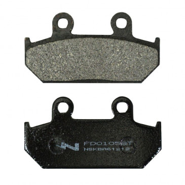 PLAQUETTE DE FREIN NEWFREN POUR HONDA 600 VT C SHADOW 1988>1991 AV, 125 CB TT 1990> AV, 650 XRV AFRICA TWIN 1988>1990 AV (L 46mm - H 88mm - P 9.8mm) (FD0105BT) (TOURING ORGANIQUE) 8025832413448