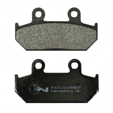 BRAKE PADS NEWFREN FOR HONDA 600 VT C SHADOW 1988>1991 Front 125 CB TT 1990> Front 650 XRV AFRICA TWIN 1988>1990 Front (L 46mm - H 88mm - thk 9.8mm) (FD0105BT) (TOURING ORGANIC)