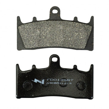 PLAQUETTE DE FREIN NEWFREN POUR KAWASAKI 600 ZX-6R NINJA 1998>2002 AV, 750 ZX-7R NINJA 1996>2003 AV / SUZUKI 1300 GSX-R HAYABUSA 1999>2007 AV (FD0199BT) (TOURING ORGANIQUE) 8025832414254