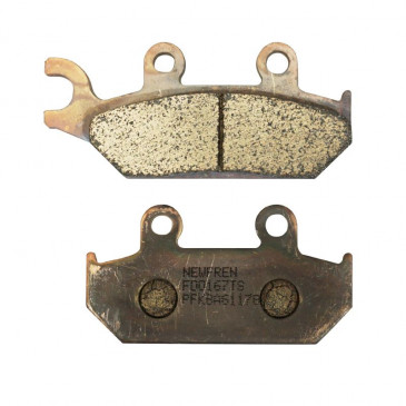BRAKE PADS NEWFREN FOR YAMAHA 50 TZR 1993>2002 Rear 600 XT E 1990>2002 Front XT K 1991>1993 Front 660 XTZ TENERE 1991>1996 Front (L 104mm / 88mm - H 46mm - thk 10mm) (FD0167TS) (TOURING SINTERED) 8025832413929