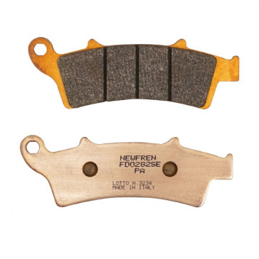 BRAKE PADS NEWFREN FOR APRILIA 125 SCARABEO 2004>2006 Front 125 ATLANTIC 2003>2012 Front KYMCO 125 DOWNTOWN 2016> Front 125 PEOPLE GTI 2010>2014 Front (FD0282SE) (SCOOTER ELITE SINTERED)