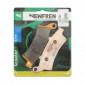 PLAQUETTE DE FREIN NEWFREN POUR APRILIA 125 SCARABEO 2004>2006 AV, 125 ATLANTIC 2003>2012 AV / KYMCO 125 DOWNTOWN 2016> AV, 125 PEOPLE GTI 2010>2014 AV (FD0282SE) (ELITE METAL FRITTE) 8025832415046