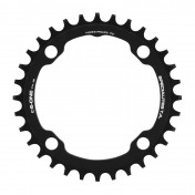 CHAINRING FOR E-BIKE - SINGLE 32teeth Ø104 BLACK TA E-ONE 4 ARMS ALU 7075 FOR BOSCH / BROSE / YAMAHA / GIANT / SHIMANO E-STEPS TA E-ONE 3662458017459