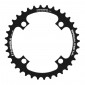CHAINRING FOR E-BIKE - SINGLE 36teeth Ø104 BLACK TA E-SINGLE 4 ARMS ALU 7075 FOR BOSCH / BROSE / YAMAHA / GIANT / SHIMANO E-STEPS TA E-ONE 3662458017404