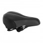 SADDLE- NEWTON FOR URBAN BIKE - NEWFULL BLACK 270x180mm STEEL RAIL (ON CARD)