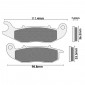 BRAKE PADS NEWFREN FOR DERBI 125 TERRA 2007> Front HONDA 125 PCX 2018> Front PIAGGIO 50 LIBERTY 2015>2017 Front 125 LIBERTY 2015>2018 Front (FD0444BA) (SCOOTER ELITE ORGANIC) 8025832416302