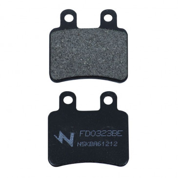 PLAQUETTE DE FREIN NEWFREN POUR DERBI 125 BOULEVARD S 2007> AV / PEUGEOT 125 SATELIS 2004> AR / ITALJET 50 JET SET 2002> AV / YAMAHA 50 DT R 2002>2013 AR (FD0323BE) (ELITE ORGANIQUE) 8025832415305