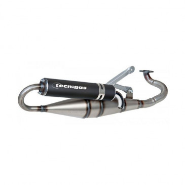 EXHAUST FOR SCOOT TECNIGAS NEXT R (VARNISHED) FOR PEUGEOT 50 SPEEDFIGHT, SQUAB (ALUMINIUM BLACK SILENCER) 8435521101677
