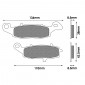 BRAKE PADS NEWFREN FOR KAWASAKI 650 KLE VERSYS 2007>2014 Front 900 VN VULCAN CLASSIC 2006>2016 Front SUZUKI 650 DL V STROM 2004> Front 650 GLADIUS 2009>2016 Front (FD0228BT) (TOURING ORGANIC) 8025832414599
