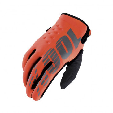 GLOVES 100% BRISKER CE FLUO ORANGE EURO 11 (XL) (APPROVED EN 13594:2015)5) 0841269153041