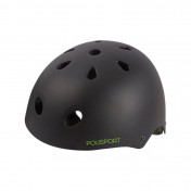 CASQUE VELO CITY JUNIOR POLISPORT URBAN RADICAL NOIR AVEC DECO TAILLE 53-55 SYSTEM QUICK LOCK 5604415085536