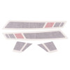 AUTOCOLLANT/STICKER/KIT DECORS AILE ARRIERE ORIGINE PIAGGIO 125-300 VESPA GTS 2016> -2H001925000A1-