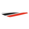 DECAL- REAR MUDGUARD- LEFT "PIAGGIO GENUINE PART" PIAGGIO 50 GILERA SMT/RCR 2018> BLANC/ROUGE/NOIR -2H002139-