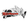 DECAL- ON FRONT FAIRING "PIAGGIO GENUINE PART" PIAGGIO 50 TYPHOON 2018> FOR BLACK VERSION 85/B -2H00255400A1 -2H002554000A1-