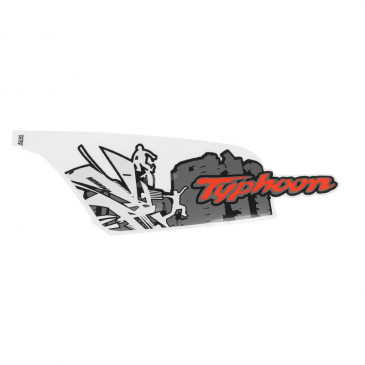 DECAL- "PIAGGIO GENUINE PART" 50 TYPHOON 2018> FOR WHITE 544 or JAUNE 979/A VERSION -2H002553000A2-