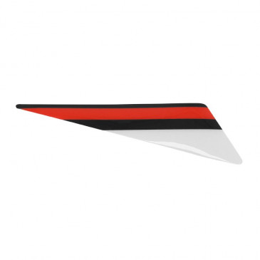 DECAL-ON FRONT MUDGUARD - LEFT "PIAGGIO GENUINE PART" RED/BLACK - GILERA 50 SMT, RCR 2018> -2H003067-