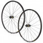 WHEELS SET FOR ROAD BIKE- 700 MAVIC AKSIUM DISC CENTERLOCK AXLE 12x142 + 12x100 BLACK - 11/10V Speed. SHIMANO - FRONT+REAR; 3700948293485