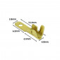 ELECTRIC CABLE FLAT MALE TERMINAL- BRASS - NON ISOLATED Ø 2.8 (PER 100 IN A BAG) -SELECTION P2R-