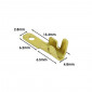 ELECTRIC CABLE FLAT MALE TERMINAL- BRASS - NON ISOLATED Ø 2.8 (PER 100 IN A BAG) -SELECTION P2R- 3701213425716