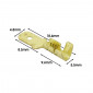 ELECTRIC CABLE FLAT MALE TERMINAL- BRASS - NON ISOLATED Ø 4.8 (PER 100 IN A BAG) -SELECTION P2R-