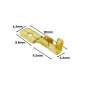 COSSE ELECTRIQUE LAITON NON ISOLEE PLATE MALE 6.3 (VENDU AU SACHET DE 100 PIECES) -SELECTION P2R- 3701213425730