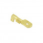 ELECTRIC CABLE FLAT MALE TERMINAL- BRASS - NON ISOLATED Ø 6,3 (PER 100 IN A BAG) -SELECTION P2R-