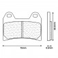 BRAKE PADS SET (2 pads) CL BRAKES FOR APRILIA 1000 RSV-2 1998>2003 Front 1000 TUONO V2 2002>2005 Front 1000 TUONO V4 2011> Front 1200 DORSODURO AV - (2539 XBK5 SPORT SINTERED)