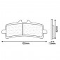 BRAKE PADS SET (2 pads) CL BRAKES FOR APRILIA 1000 RSV-4 2009> Front / DUCATI 1100 HYPERMOTARD 2010> Front 1098 STREETFIGHTER 2009> Front - (1185 XBK5 SPORT SINTERED) 0841754012624