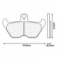 PLAQUETTE DE FREIN CL BRAKES POUR BMW K 100 LT, K 1100 LT, K 1200 LT, K 1200 RS, K1, R 1100 RS, R 1100 RT, R 1100 S, R 1150 GS, R 80 R, R 850 C (1 JEU DE 2 PLAQUETTES) (2430 XBK5 SPORT METAL FRITTE) 0841754010842