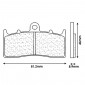 BRAKE PADS SET (2 pads) CL BRAKES FOR BMW R 850 R 2003>, R 1150 R 2001> R 1100 RS 2001>, R 1200 R 2006>, K 1300 R 2009>, K 1600 GT 2011> Front - (2960 A3+ TOURING SINTERED) 841754006067