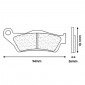 PLAQUETTE DE FREIN CL BRAKES POUR BMW R 850 R, R 850 RT, R 1100 GS, R 1100 S, R 1150 GS, R 1150 R, R 1200 GS, R 1200 R, R 1200 RS AR (1 JEU DE 2 PLAQUETTES) ( 2900 RX3 TOURING METAL FRITTE) 0841754005633