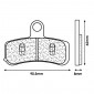 BRAKE PADS SET (2 pads) CL BRAKES FOR HARLEY-DAVIDSON 1584-1690 FAT-BOY, 1584 SOFTAIL Front 1690 DYNA, 1690 ELECTRA GLIDE, 1690 FAT BOY, 1690 ROAD, 1800 CVO, Front - (1212 A3+ CUSTOM SINTERED) 0841754014079
